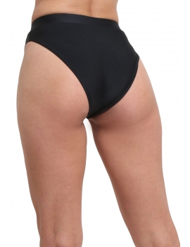 foto modelo espalda bikini calzon alto negro
