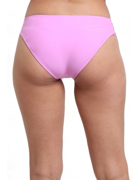 Bikini clasico costados drapeados foto modelo espalda