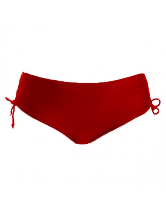 Foto producto de bikini calzón ajustable caderas color rojo