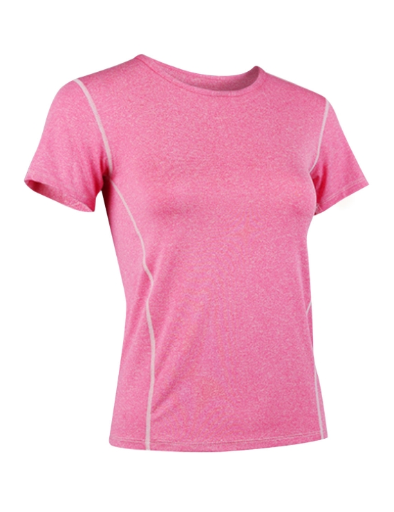 Polera deportiva, diseño básico rosada, Samia